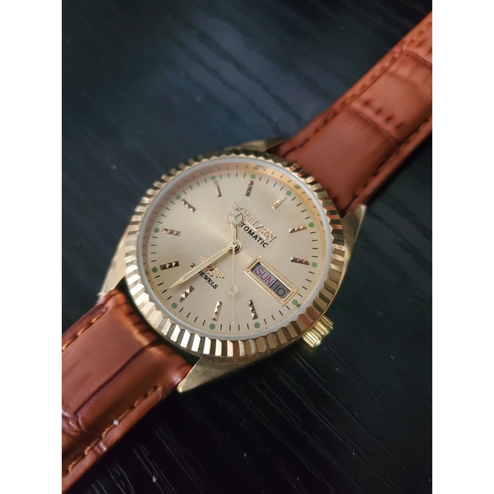 RARE‎ Pristine Vintage Citizen Eagle 7 Automatic Day Date Men's Watch